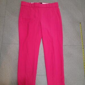 SOLD - NWT J. Crew Hot Pink Trousers Pants Size 12